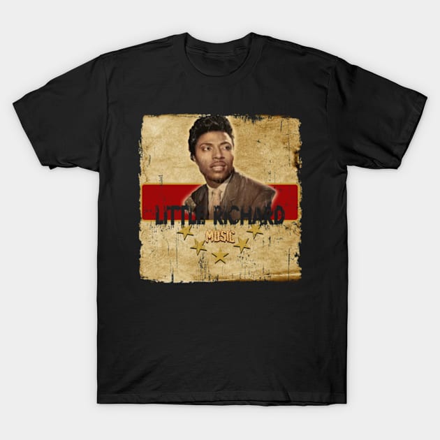 The Little Richard - Art Drawing T-Shirt by Kokogemedia Apparelshop